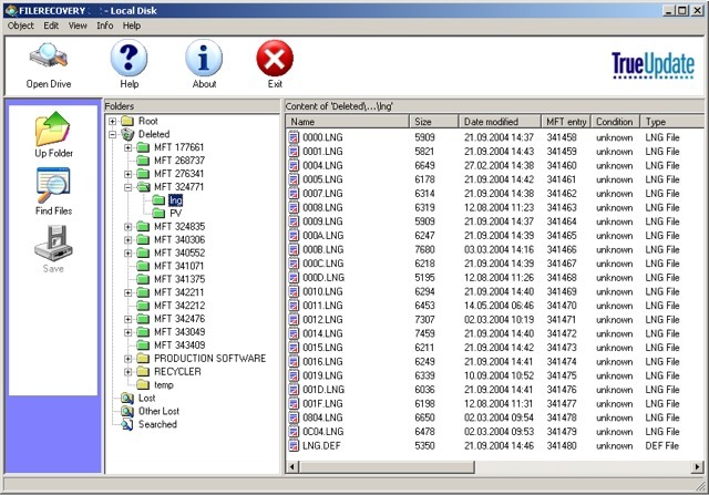 Click to view FILERECOVERY 2011 for Windows (PC) 4.5 screenshot
