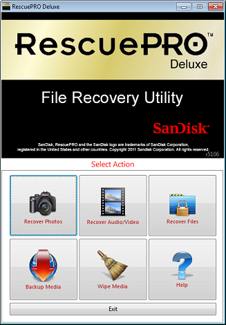 RescuePRO Deluxe recovers images, movies, sound files and more
