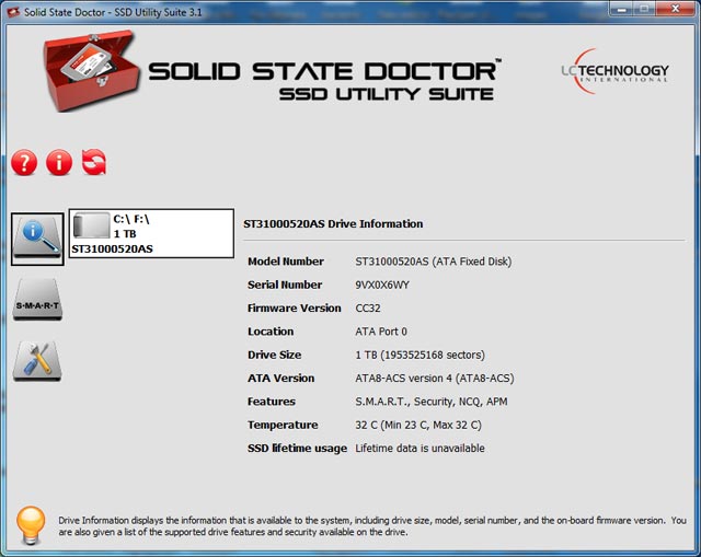 Click to view Solid State Doctor 3.1.2.9 screenshot